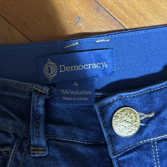 Democracy Dark Blue Flare Jeans - Picture 2 of 2